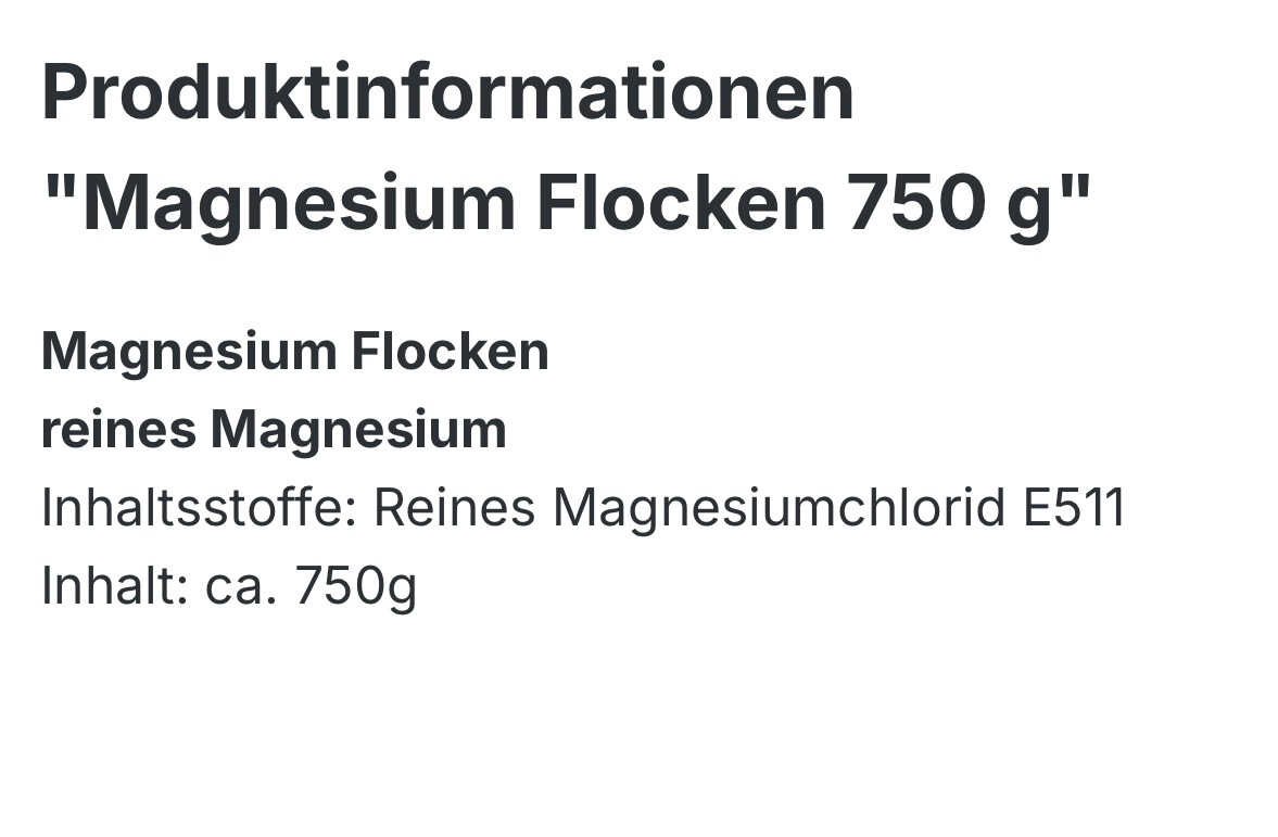 Magnesium Flocken, Robert Franz – Bild 4